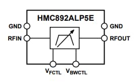 Block Diagram - Analog Devices Inc. HMC892 Tunable Band-Pass Filters